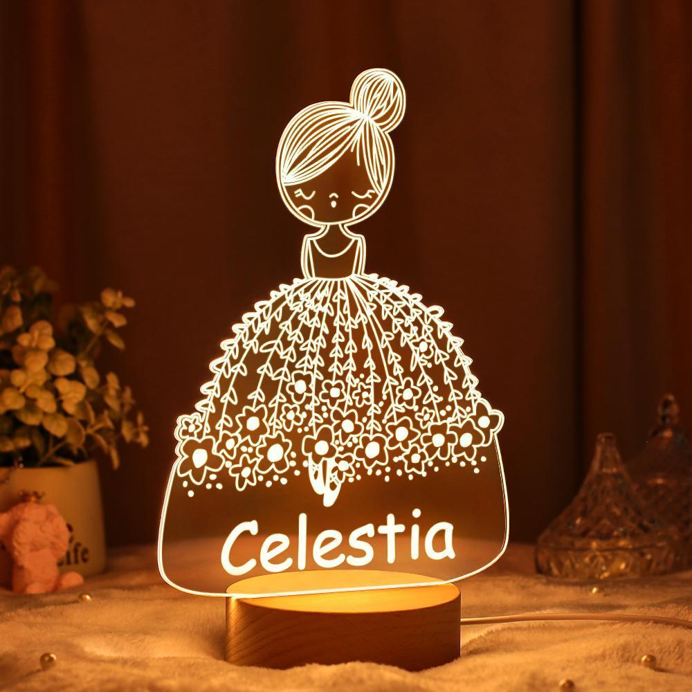 Custom Lamp Led Lights Christmas Gifts for Kids Birthday Gift for Girl