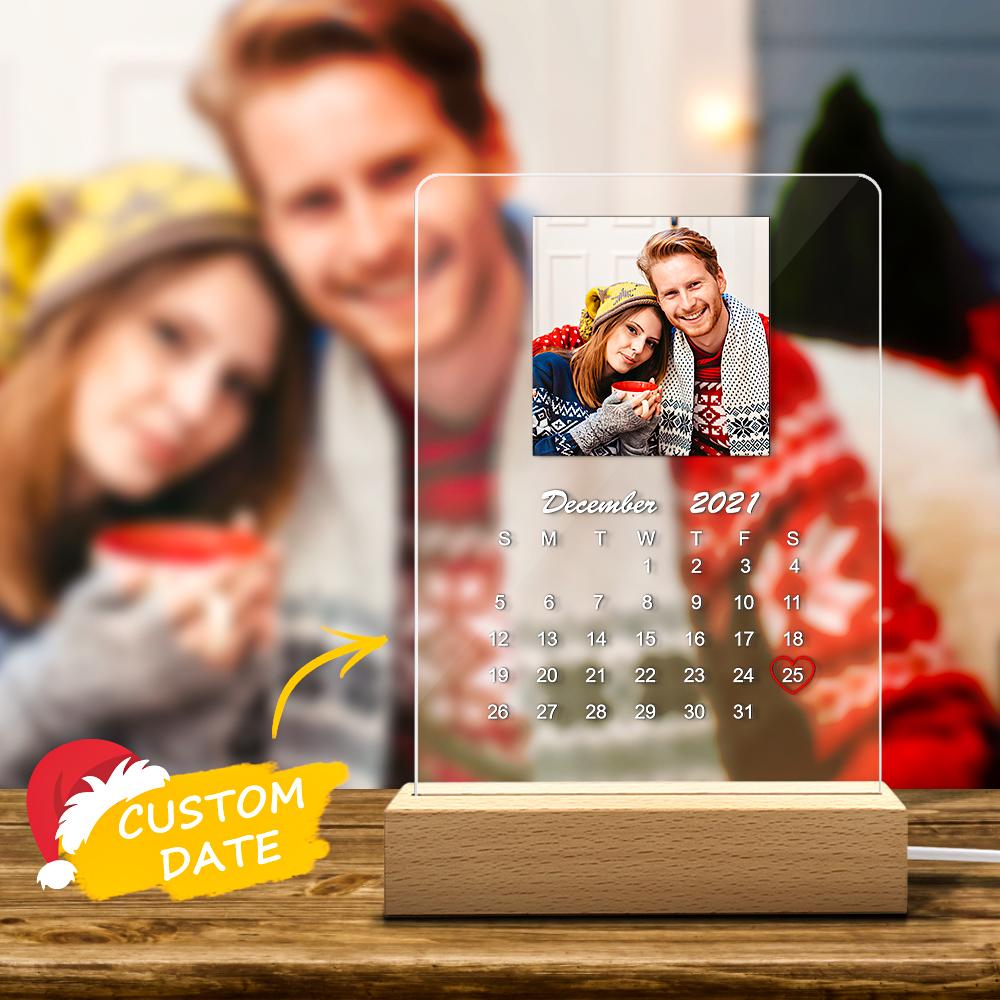 Christmas Gifts - Personlised Night Light, Calendar Light, Anniversary Gufts For Love