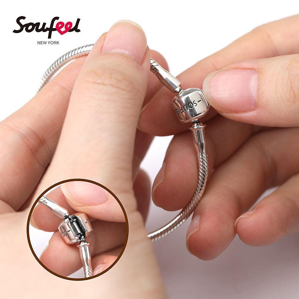 Classic Soufeel Snake Chain Bracelet Silver -