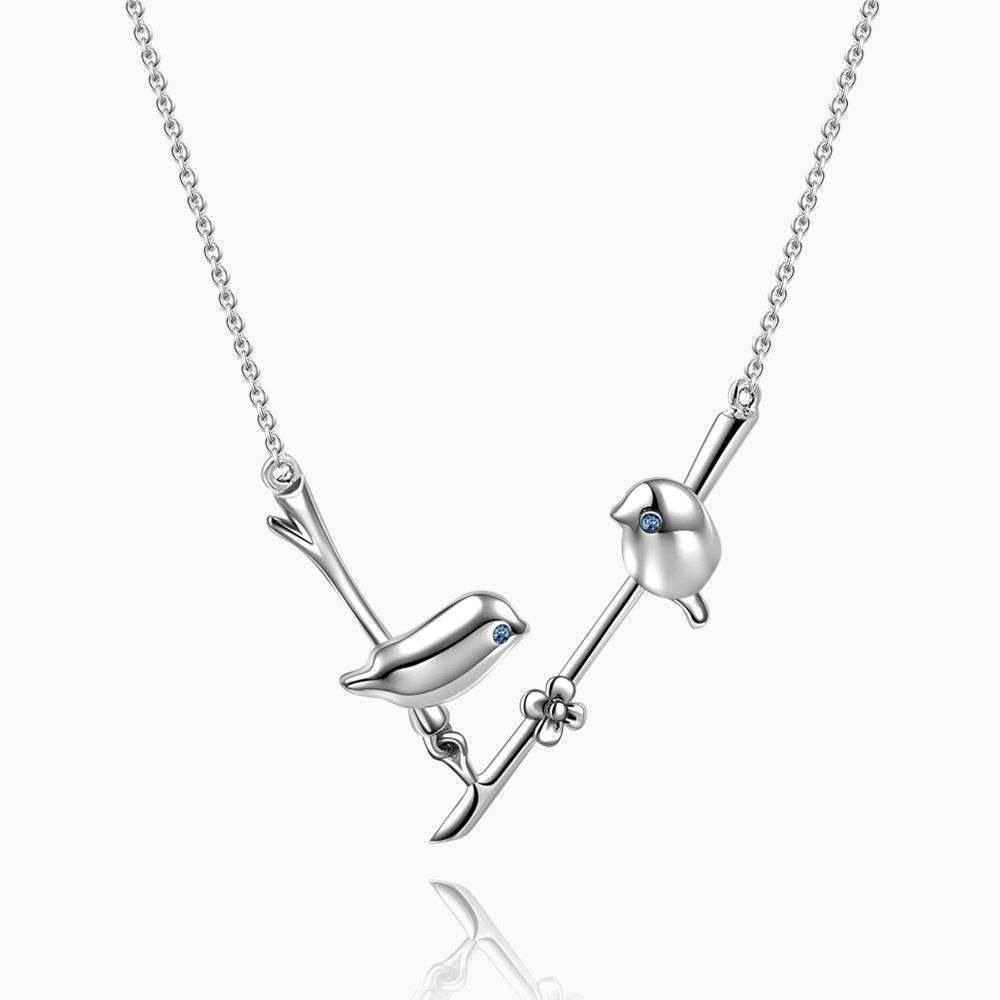 Leiothrix Necklace Silver - soufeelus