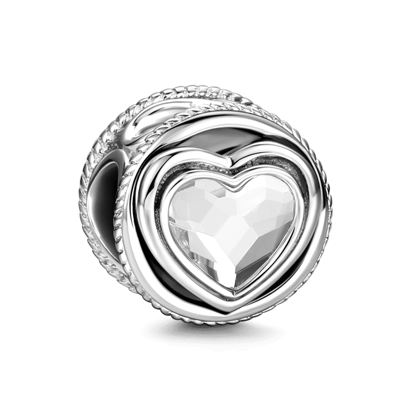 Swarovski Crystal Infinity Love Charm Silver - 