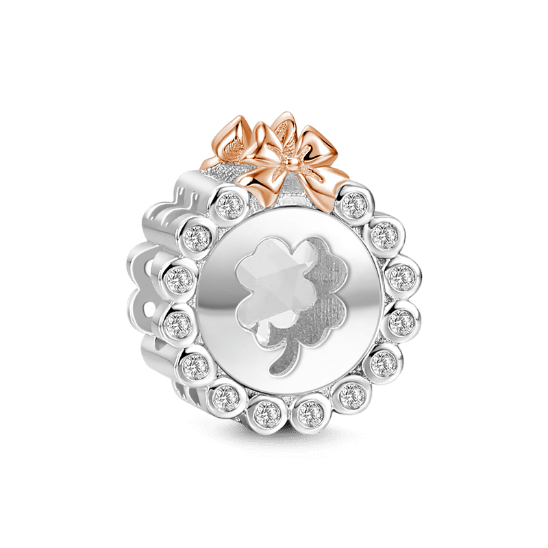 Quiet State of Mind Charm Rose Gold Plated Silver - soufeelus