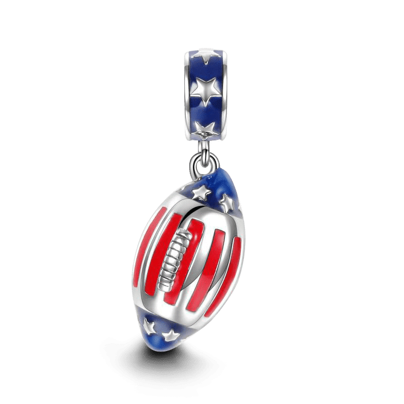America Rugby Charm Silver - soufeelus
