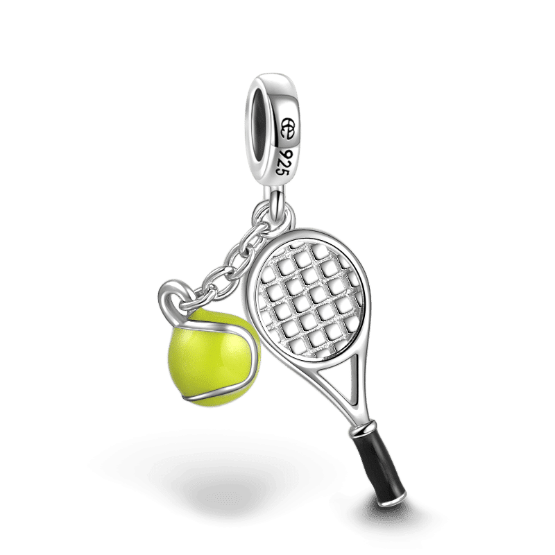 Tennis Dangle Charm Silver - soufeelus