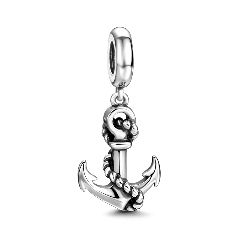 Silver Anchor Dangle Charm - soufeelus