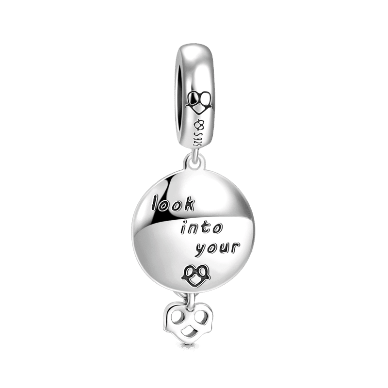 Look into Your Heart Dangle Charm Silver - soufeelus