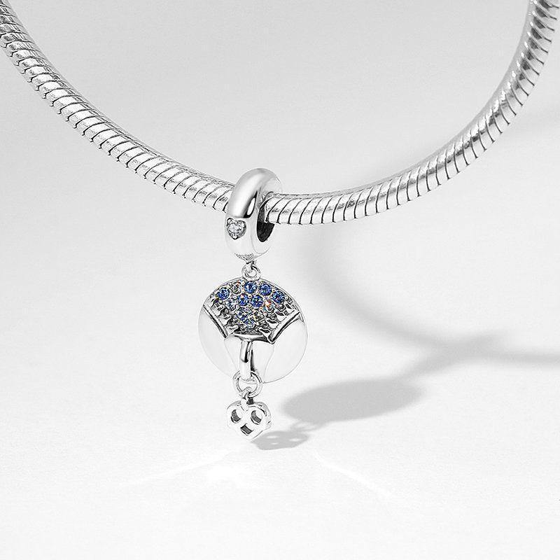 Look into Your Heart Dangle Charm Silver - soufeelus