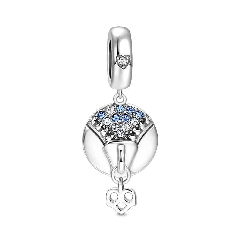 Look into Your Heart Dangle Charm Silver - soufeelus