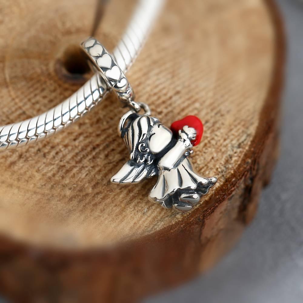 Silver Angel Baby Dangle Charm - 