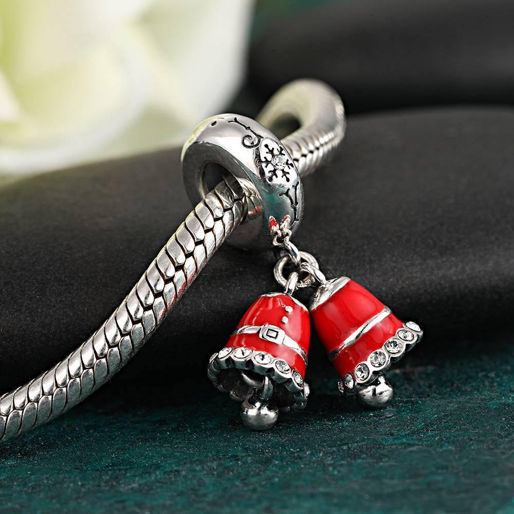 Christmas Bell Charm Silver - 