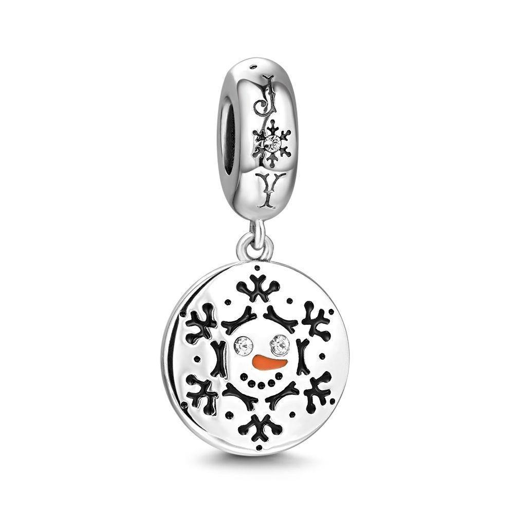 Blessing from The Snowman Charm Christmas Gift Silver - soufeelus