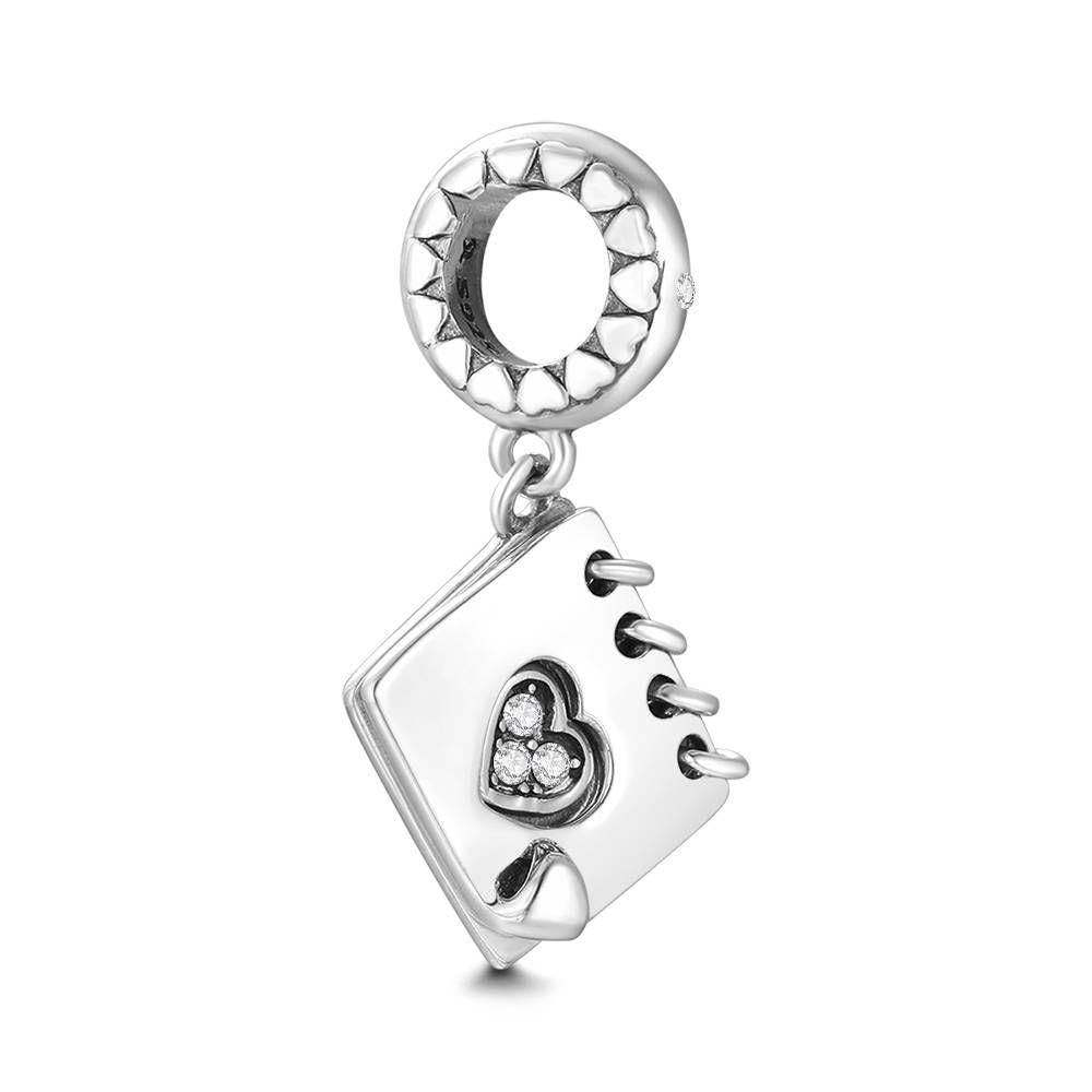 New Day Notebook Charm Christmas Gift silver - 