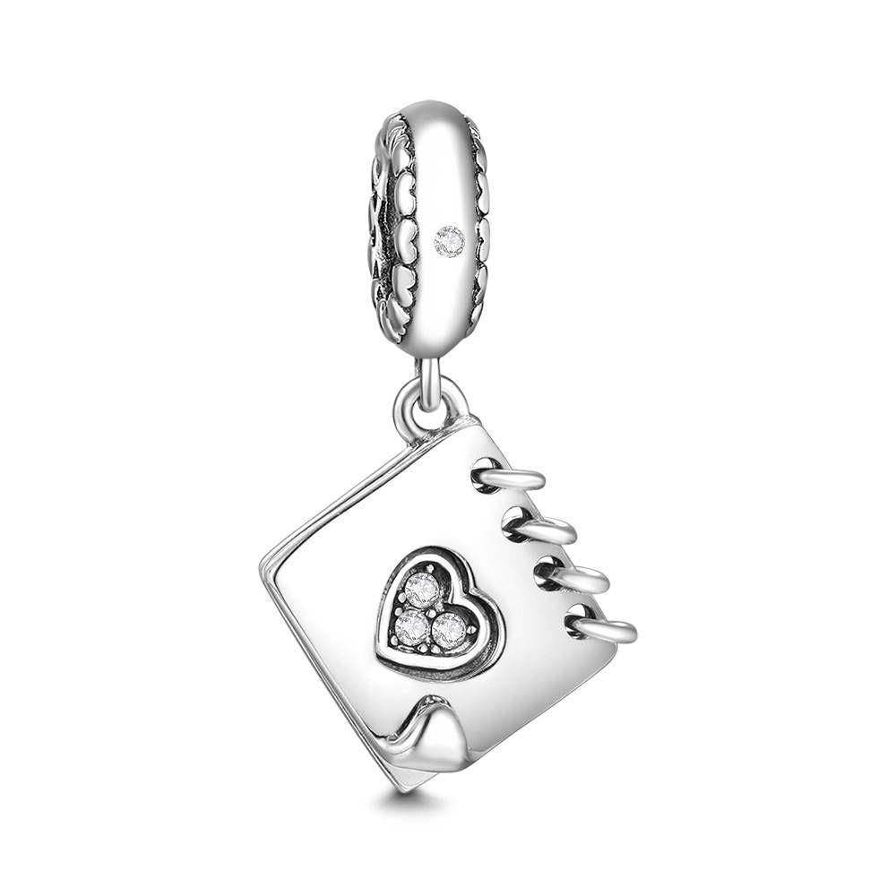 New Day Notebook Charm Christmas Gift silver - soufeelus