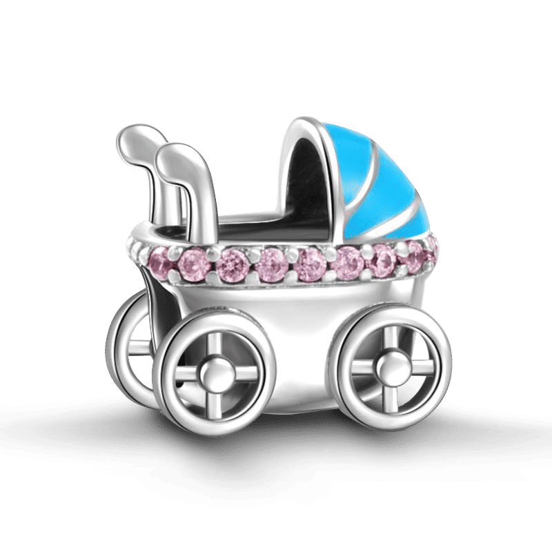 Baby Carriage Charm - 