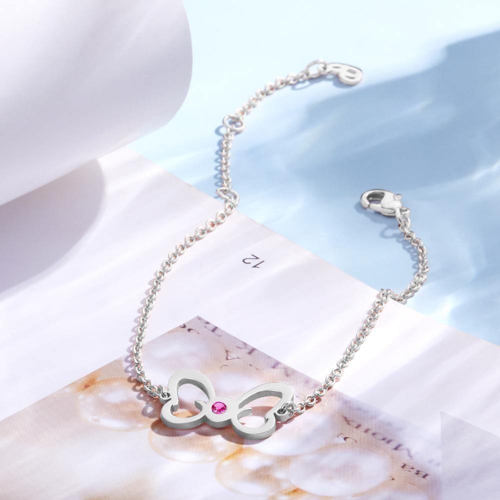 Custom Birthstone Anklet Birthstone Jewelry Gifts for Her -