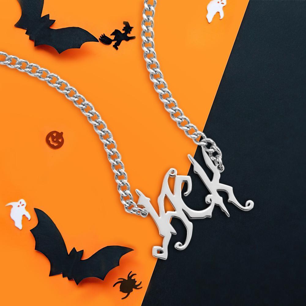 Custom Necklace Name Necklace Gifts Special Design Silver - 