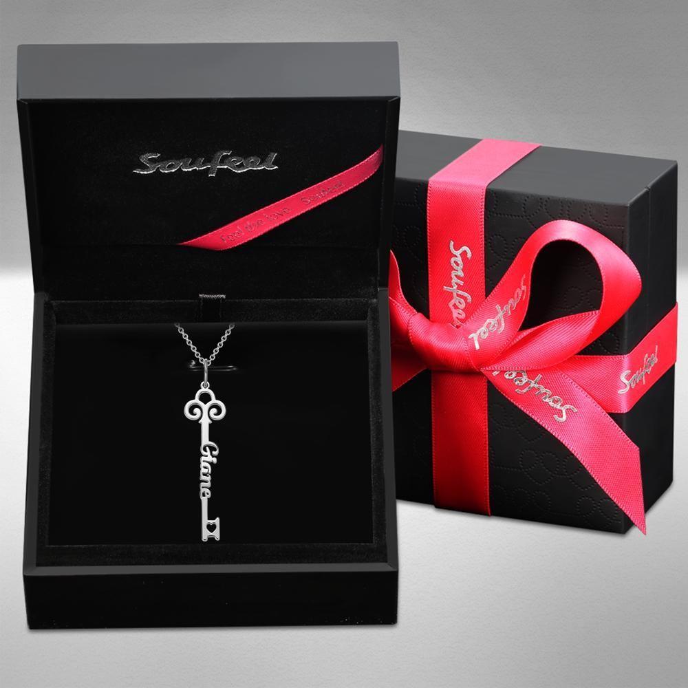 Key Name Necklace Customized Gift Gift for Her - 