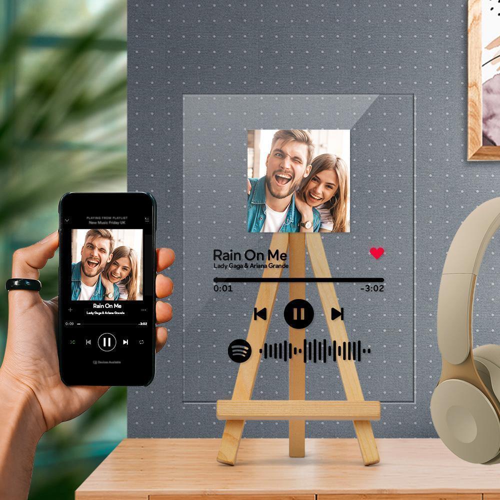 Spotify Custom Photo Scannable Music Glass - soufeel