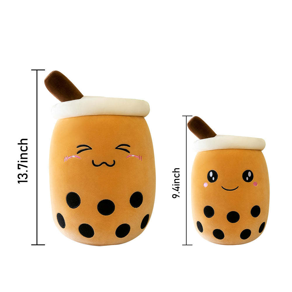 Boba Plush Bubble Tea Plushies Cute Stuffed Milk Tea Cartoon Animal Toy Gifts for Kids Bubble Tea Boba Lovers - soufeelmy