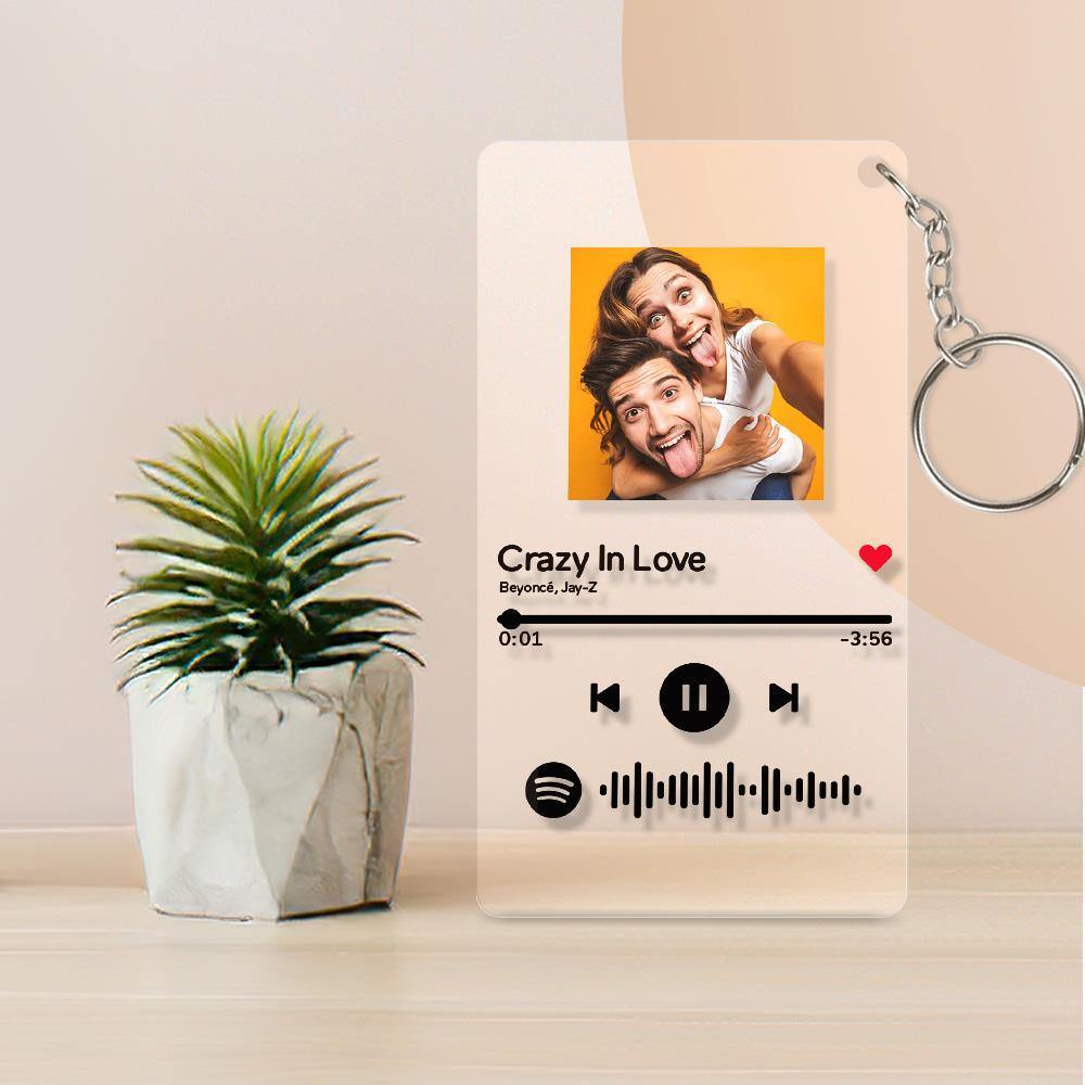 Custom Spotify Plaques Scannable Music Spotify Glass Art With Wooden Bracket - 