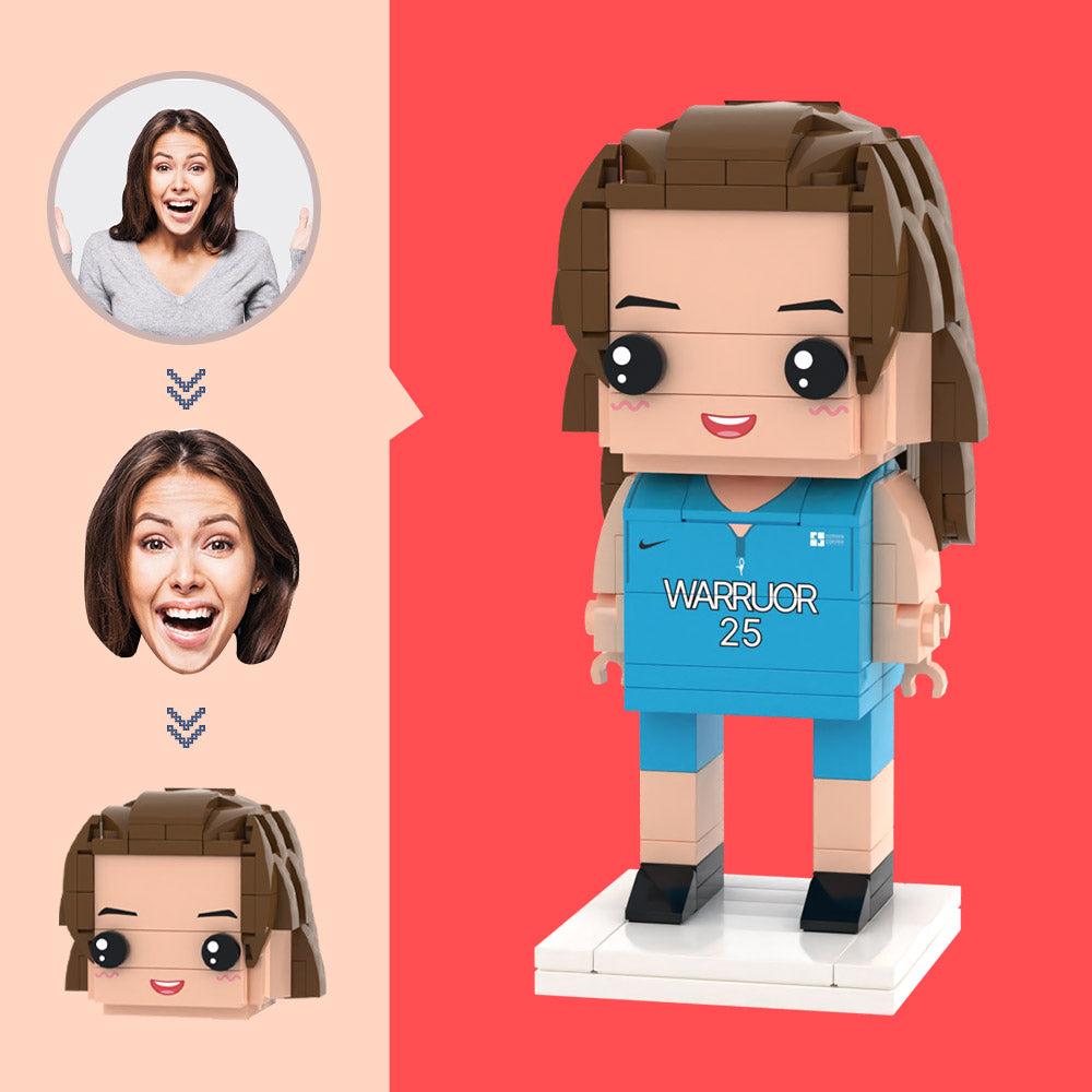 Customized Head Athletes Figures Small Particle Block Toy Customizable Brick Art Gifts - soufeelau