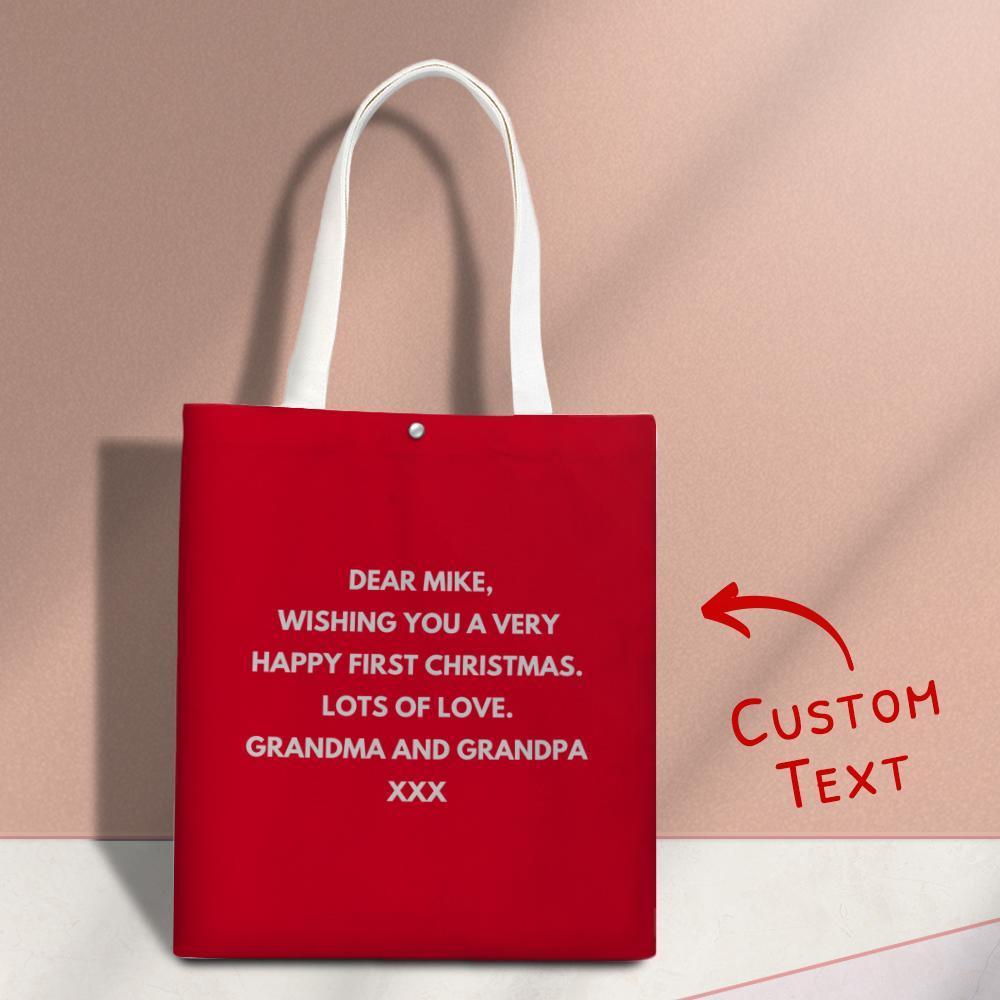 Custom Engraved Hand Bags Christmas Gift Bag