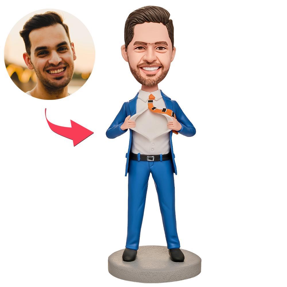 Business Man Custom Bobblehead With Engraved Text