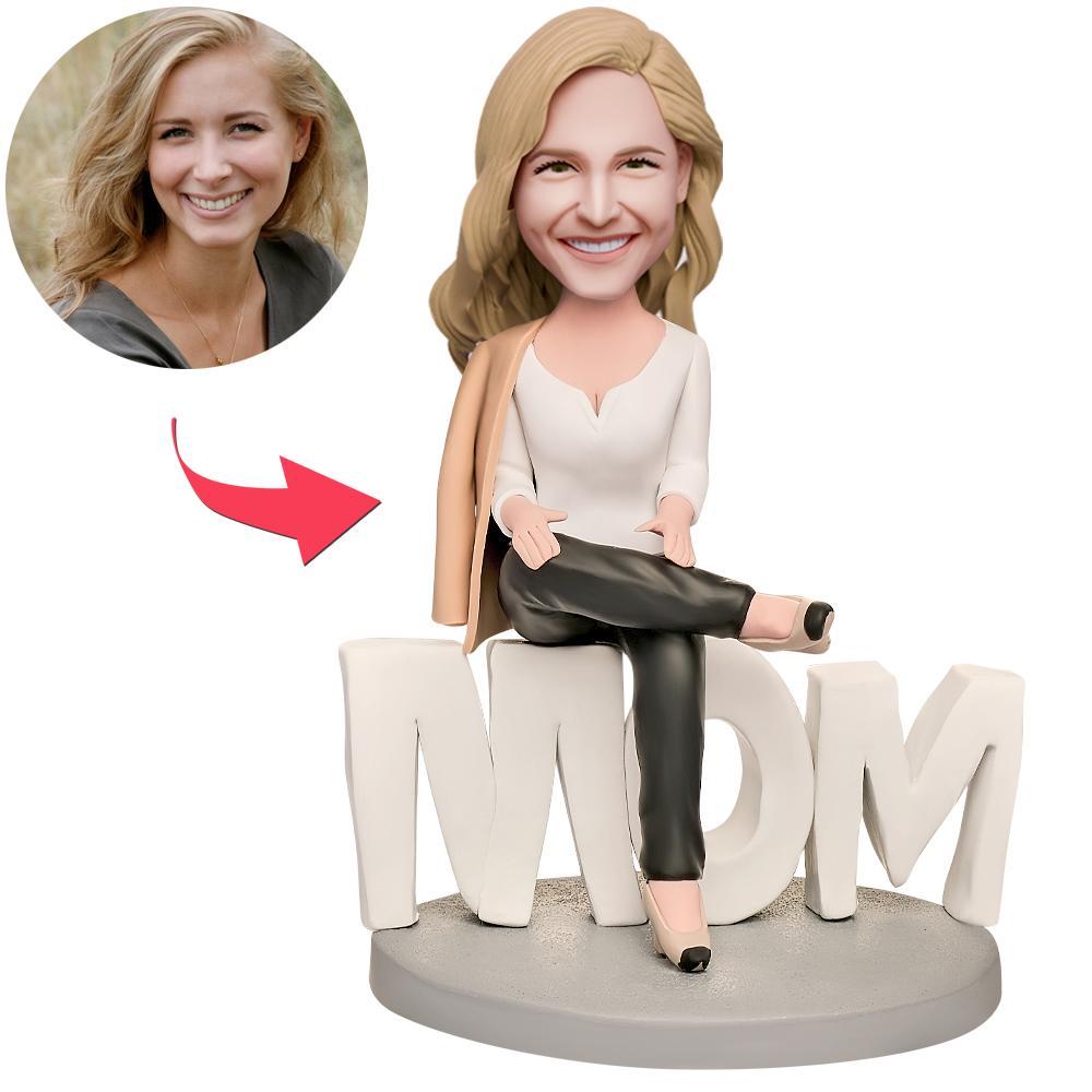 Mother's Day Gift Domineering Mother Custom Bobblehead with Engraved Text - soufeelau