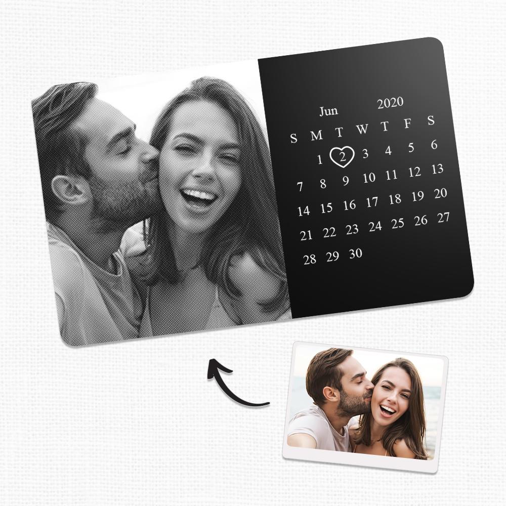 Custom Photo Calendar Wallet Insert Card Anniversary Gift - soufeelau