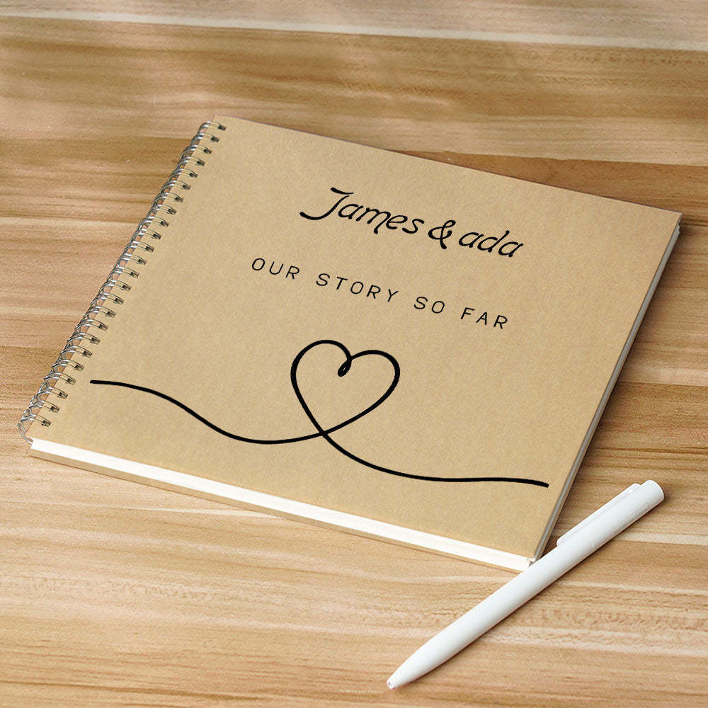 Personalized Text Notebook DIY Diary Portable Pierced Memory Notebook - soufeelau