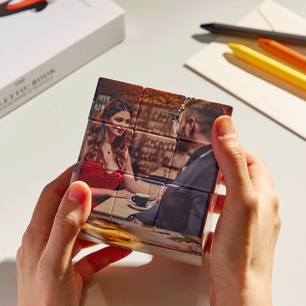 Custom Photo Cube Creative Pen Holder Makeup Brush Holder Home Gifts - soufeelau