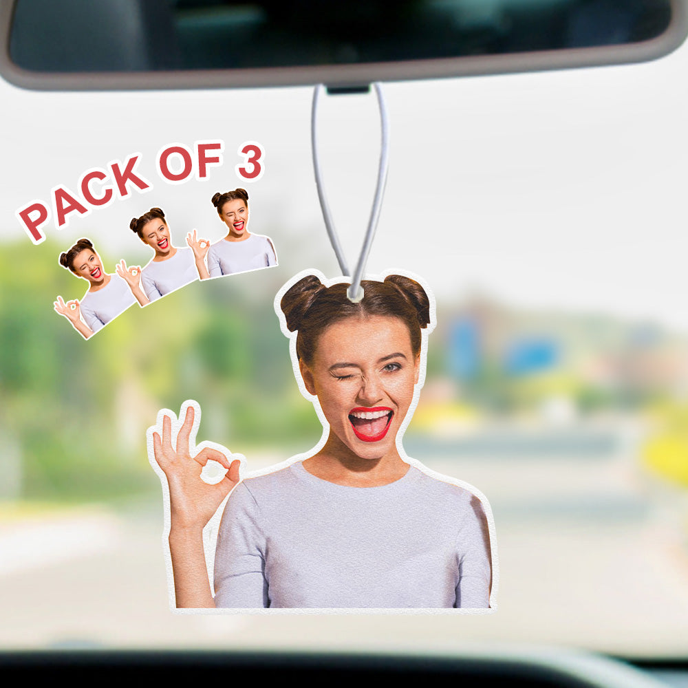 Custom Car Air Freshener Rearview Mirror Ornament Accessories 3PCS Air Freshener Gifts - soufeelau
