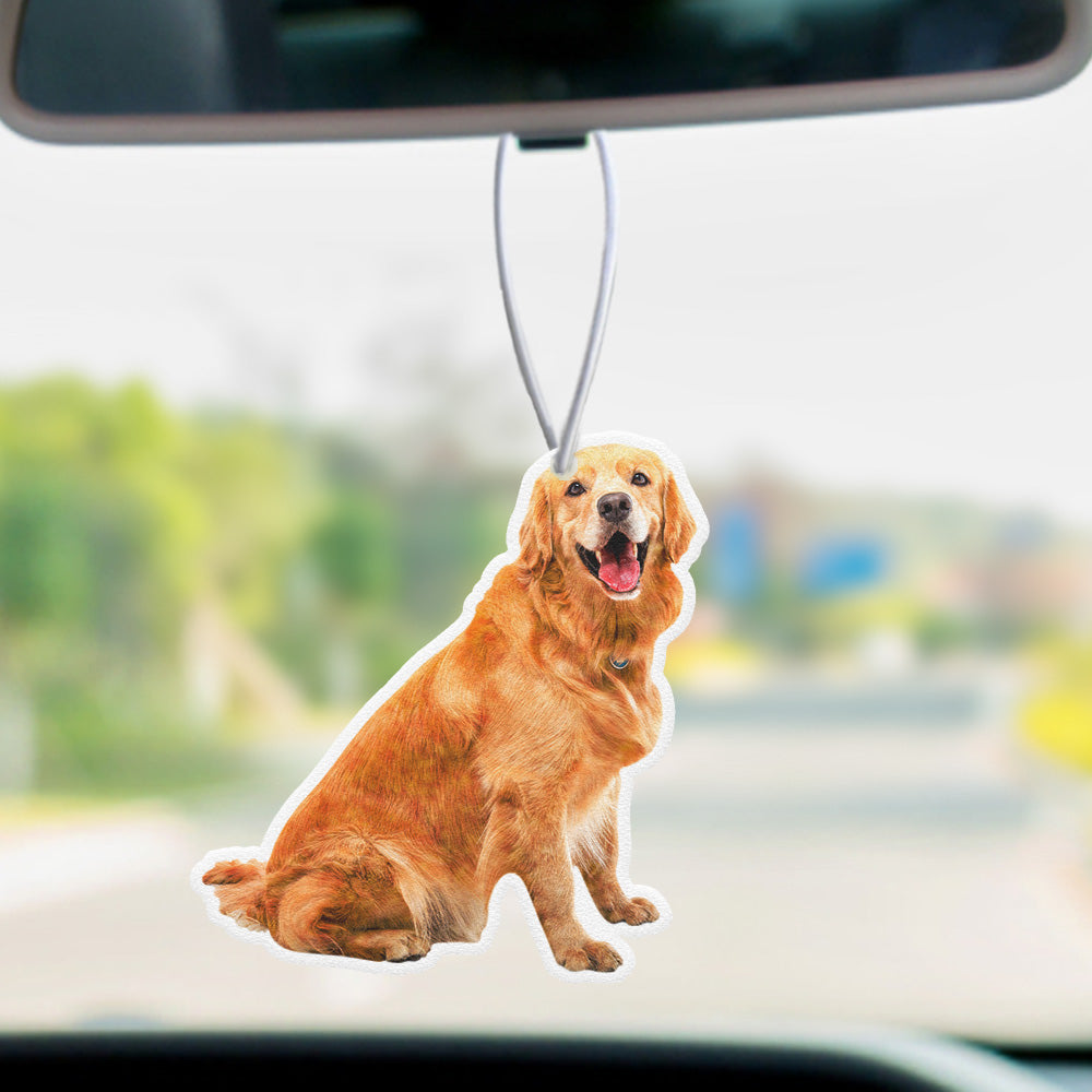 Custom Photo Car Air Freshener Rearview Mirror Ornament 3PCS Funny Air Freshener Gifts - soufeelau