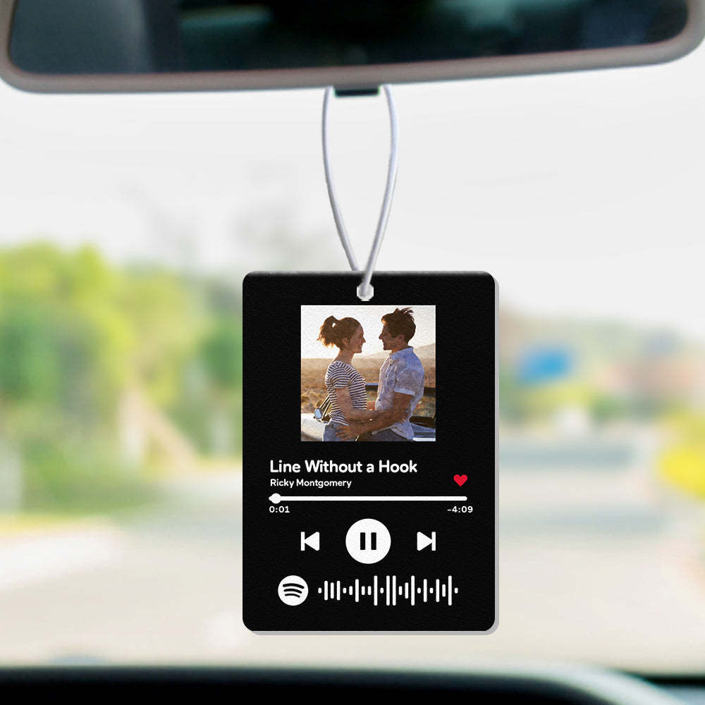 Custom Spotify Code Car Air Freshener Rearview Mirror Ornament Air Freshener Gifts - soufeelau