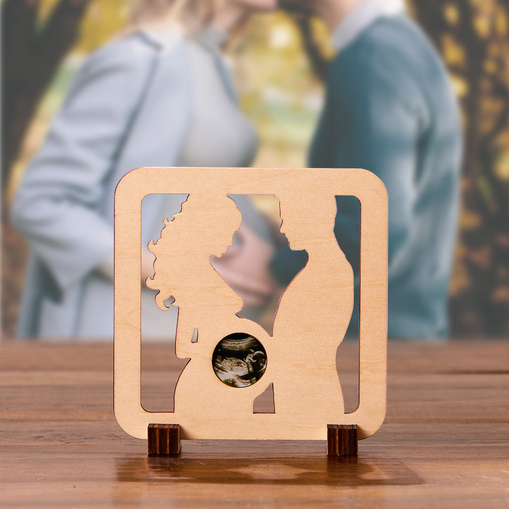 Custom Photo Ornaments Pregnant B-scan Commemorate Couple Gifts - soufeelau