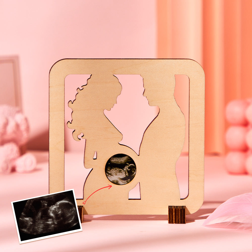 Custom Photo Ornaments Pregnant B-scan Commemorate Couple Gifts - soufeelau