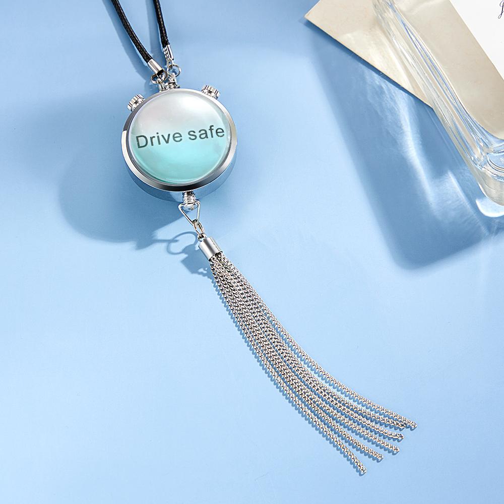 Custom Photo Air Freshener Perfume Box Pendant for Car Gift Personalized Hanging Air Freshener with Picture Text - soufeelau