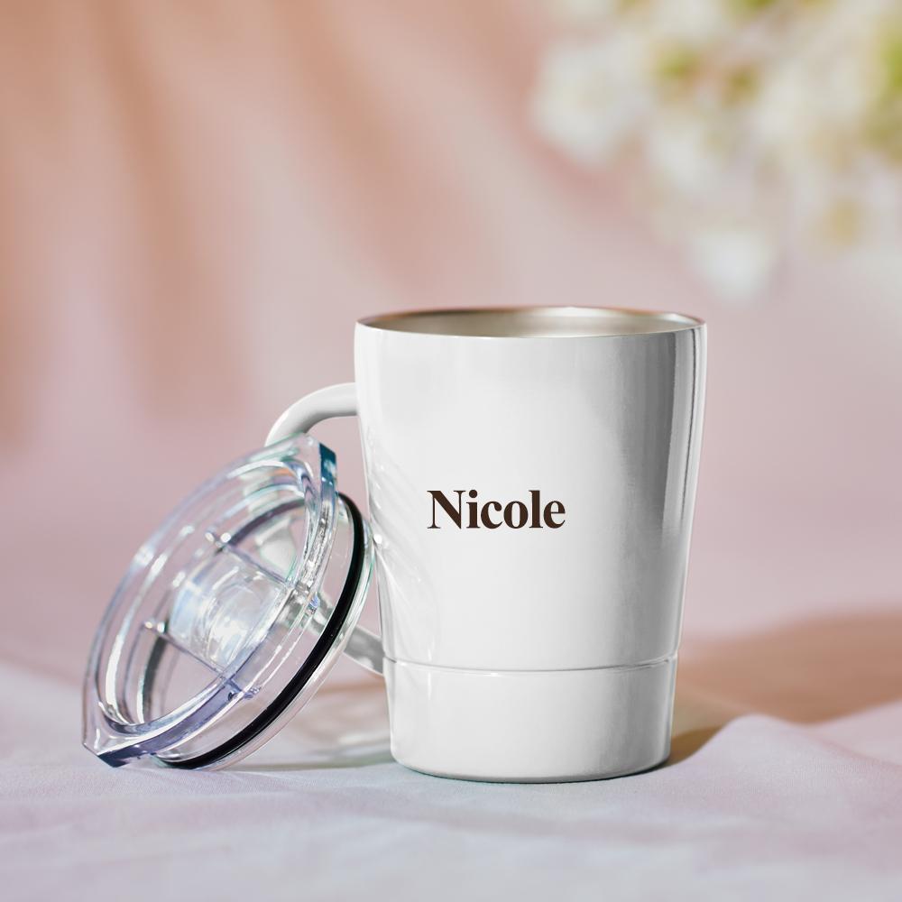 Custom Engraved Coffee Cup Personalized Insulated Travel Mug