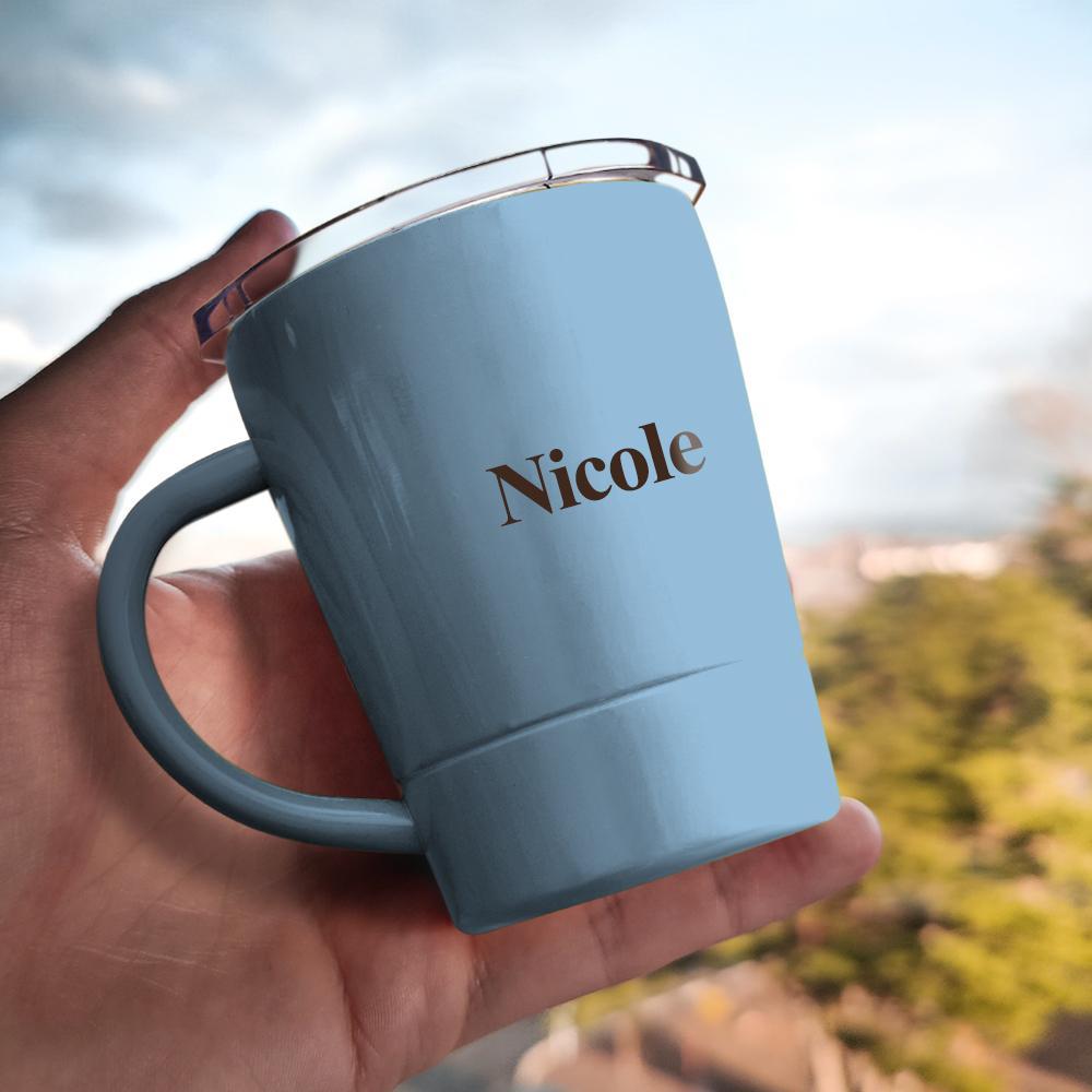 Custom Engraved Coffee Cup Personalized Insulated Travel Mug