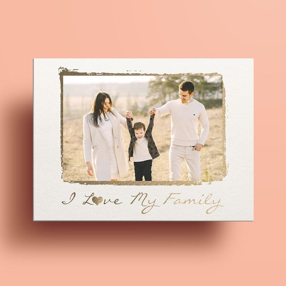 Personalized Greeting Card Family Gift