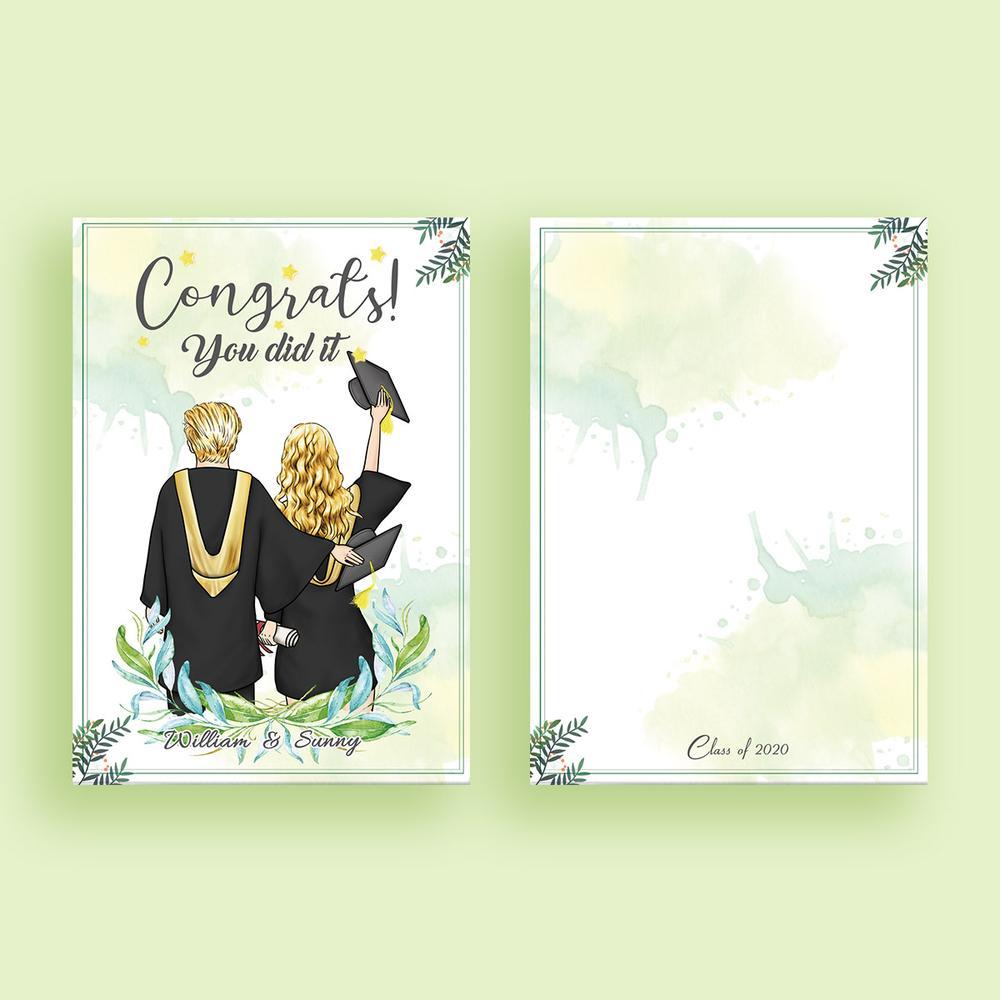 Graduation Gift Card Custom Gift Cards - Congrats You Did It