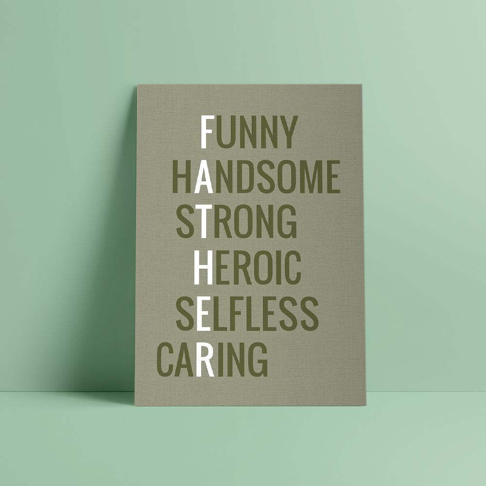 Greeting Card For Father's Day All The Good Quality - soufeelau