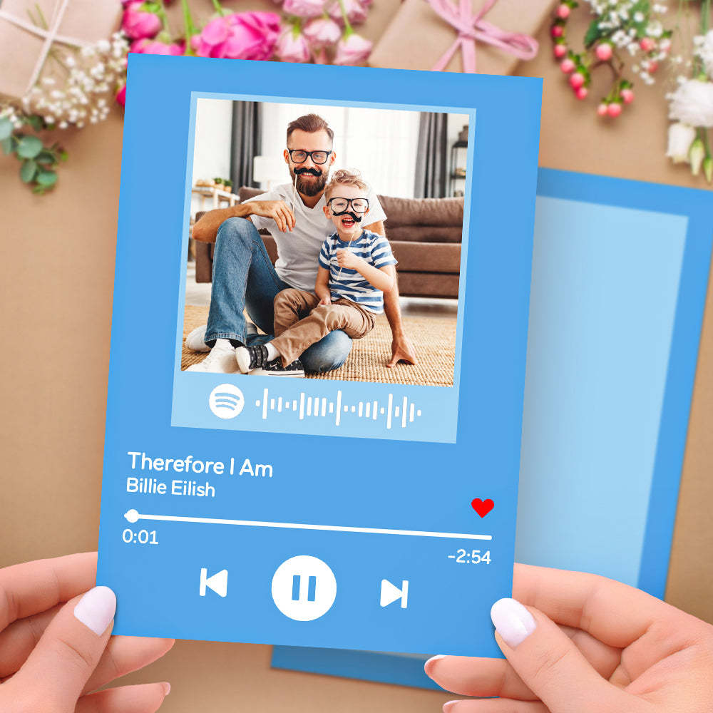 Custom Scannable Spotify Code Music Cards with Your Favorite Song Couple's Gifts