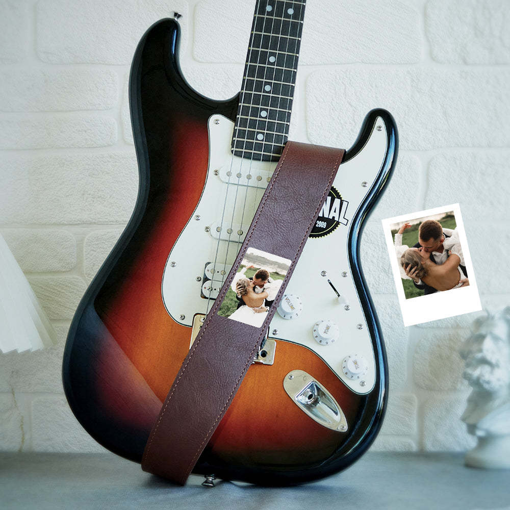 Custom Photo Guitar Strap Creative Music Gifts - soufeelau