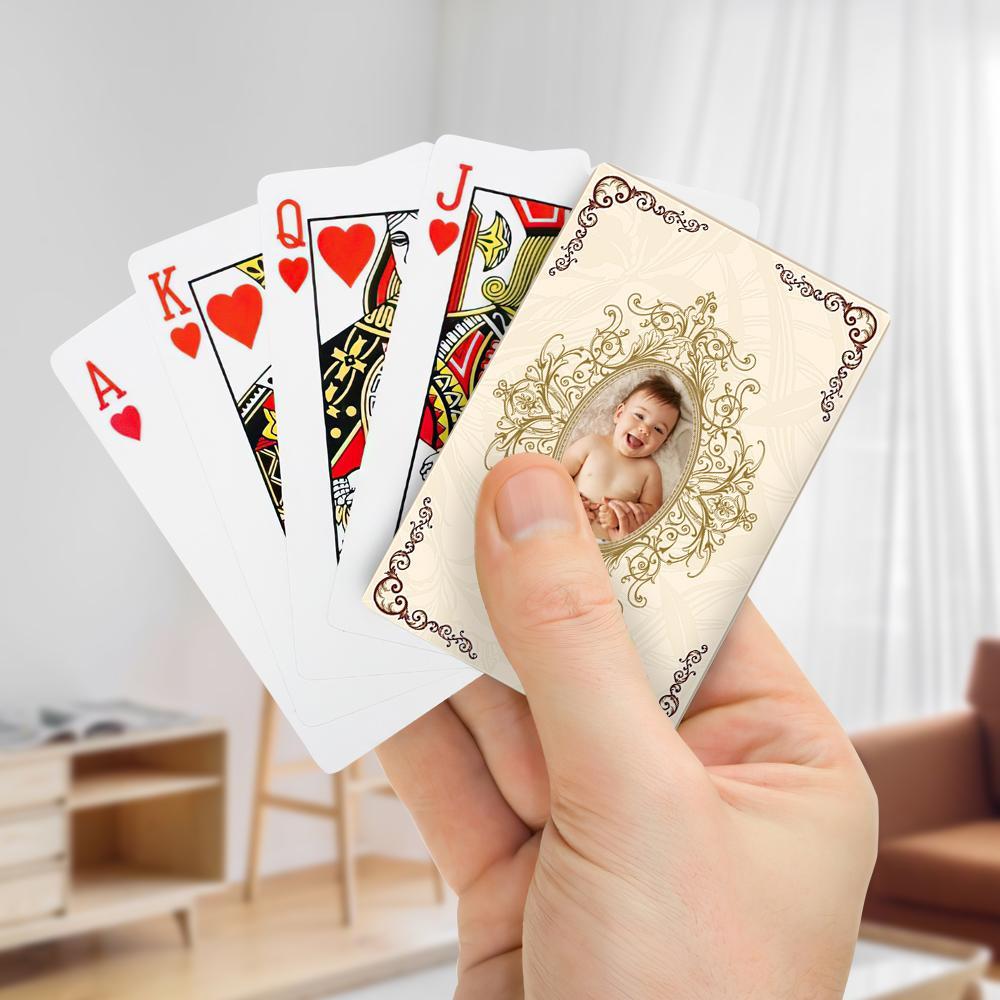 Custom Poker Cards Custom Playing Cards Personalised Playing Cards Kids Game
