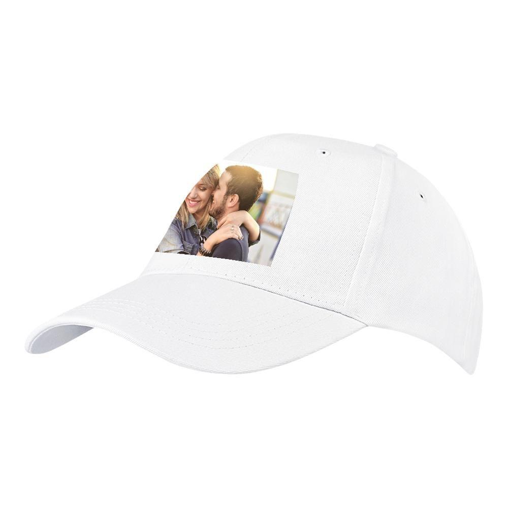 Custom Photo Baseball Cap White