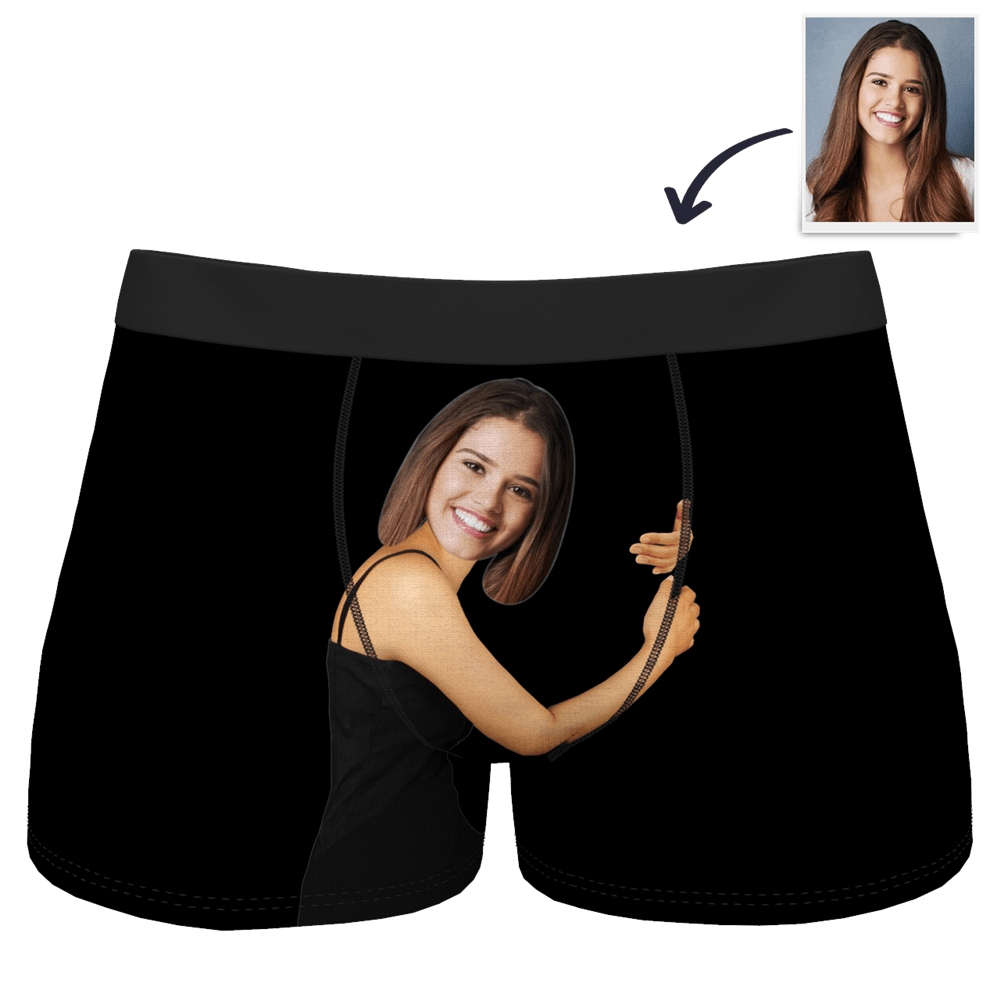 Men's Custom Face On Body Boxer Shorts 3D Online Preview - Tan Skin