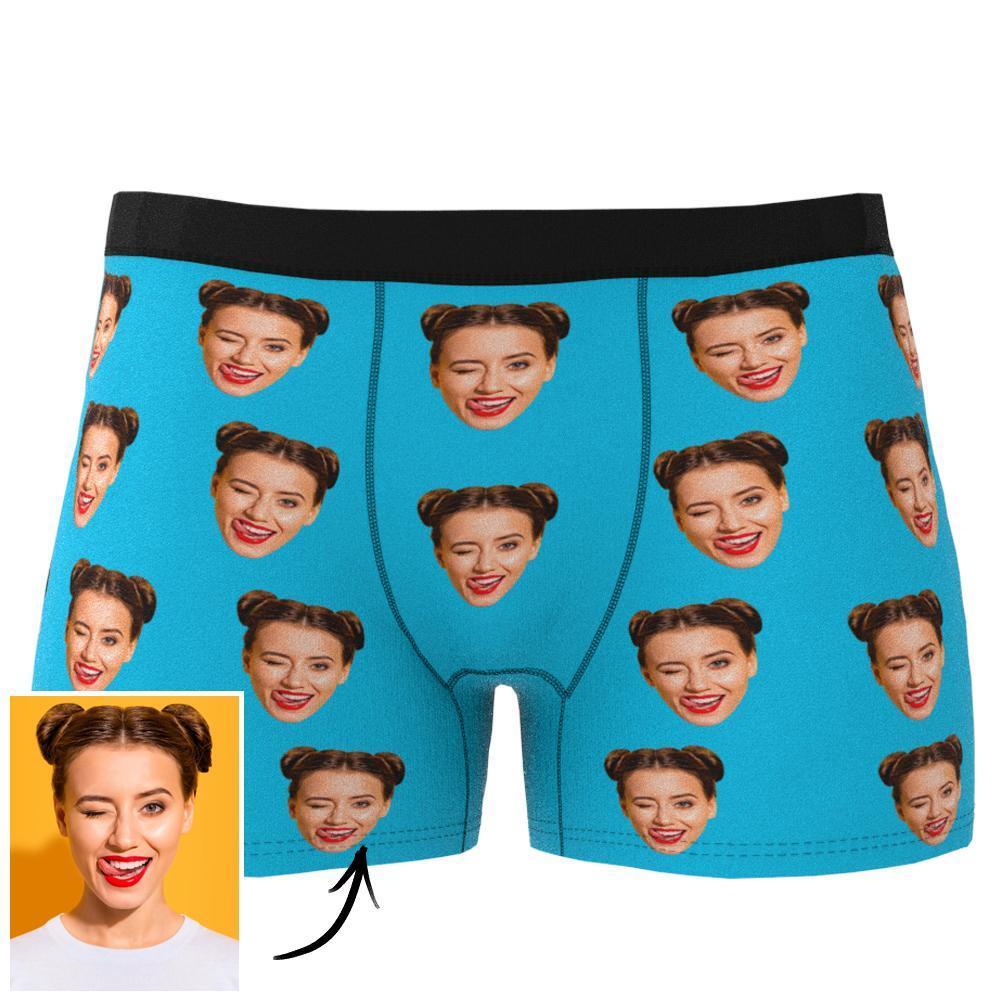 Custom Corlorful Face Boxer Shorts One Face Underwear