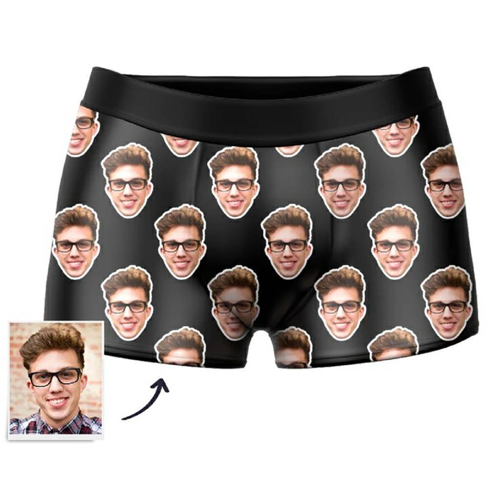 Custom  Photo Boxer,One Face Underwear - Men