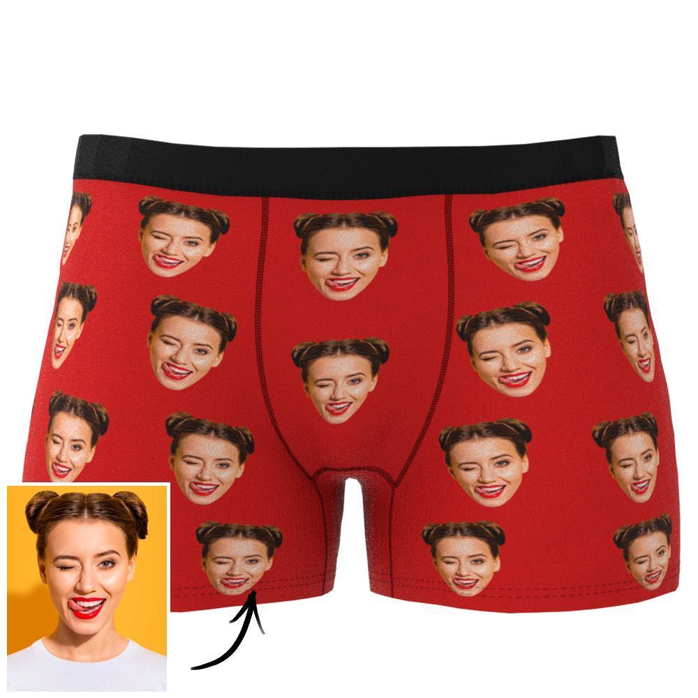 Custom Corlorful Face Boxer Shorts One Face Underwear